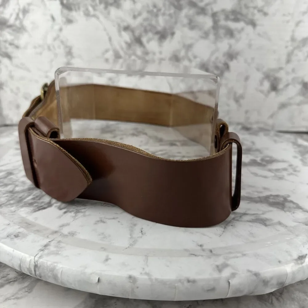 Vintage WWII Westover Field Military Service Belt Size 33 Shell Cordovan Leather
